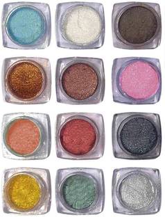 GFSU MULTI PUEPOSE USED GLITTER AND SHIMMER MULTI COLOR HIGHLIGHTER AND EYE SHADOW WITH PROFESSIONAL NAIL ART ALSO USED THREE IN ONE Highlighter