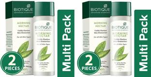 BIOTIQUE Morning Nectar Visibly Flawless Skin Moisturizer -AMBZ 190ML (Pack of 4)