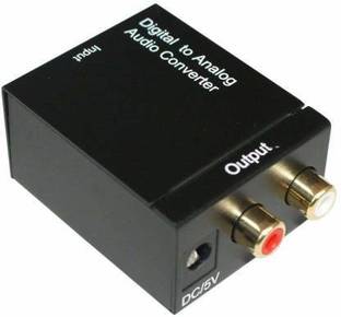 ULTRABYTES Digital to Analog Audio Converter SPDIF Optical Coax to Analog RCA 2.1 Stereo Audio Converter Adapter Media Streaming Device