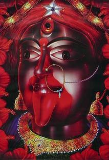 Painting of Tarapith Tara Maa Maa kali ji Print Poster on LARGE PRINT 36X24 INCHES Photographic Paper