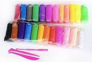 U.R.M. Enterprises Bounce Clay 12 Different Color Fluffy Foam Clay with Tools, Pack of 12 (1 Piece Each Color) Super Light DIY Clay for Model air Dry Clay Fun Toy, Creative Art DIY Crafts, Gift for Kids Art Clay