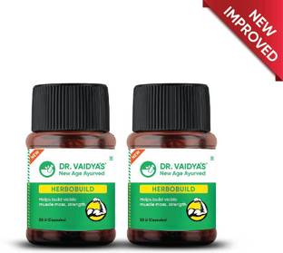 DR. VAIDYA'S Herbobuild - Ayurvedic Capsules For Muscle Gain with Ashwagandha