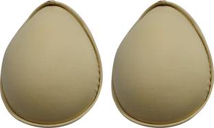 BENCOMM Mastectomy Micro Fibre Filled Fake Breast E Cup One Pair - Beige (Size-40) Cotton Masectomy Bra Pads