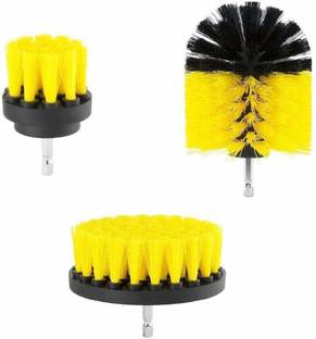 FAVHOME 3 Pc Drill Brush Set for all type Surface Cleaning(Drill not included)
