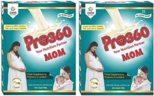 PRO360 MOM Protein Nutrition for Pregnant and Breastfeeding/Lactating Mothers Combo of 2 Nutrition Drink