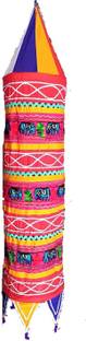 Ayushkacrafts Decorative Lantern for in Door and Out Door Decoration Multicolor Cloth Hanging Lantern