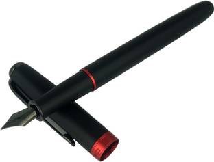 Levin jinhao 75 Matte Black Red ring Forest Fountain Pen Extra Fine Nib Classic Design with Converter (Black) Fountain Pen