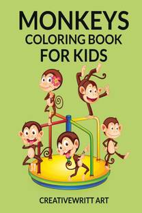 Monkeys Coloring Book For kids