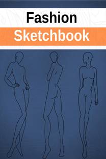 Fashion sketchbook  - Fashion croquis book for girls