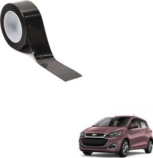 SEMAPHORE HI-Gloss Black Carbon Fiber Style Waterproof Car Seal Strip Door Edge Cover Guard Anti-Scratch Step Decoration Cover Tape -5 M for Chevrolet Spark 55 mm x 5 m Glossy Black Reflective Tape