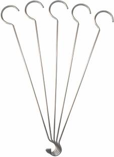BnoSPACE Extra Long 16” Heavy Duty S Hook Stainless Steel Hanging S Shaped Hooks for Kitchenware, Utensils, Bird Feeder, Plant Hanger, Tree Branch Hook Extension, Outdoor Lights Door Hanger