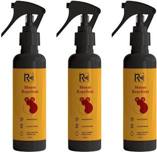 ELEM REPL Mouse Repellent Spray Pack of 3 | Natural and Herbal Mouse Repellent Spray for Home, Office, Car I Rat Repellent for Car Engine | Mouse Repellent Combo | Anti Mice and Rat Spray for Indoor and Outdoor Use | 250 ml x 3