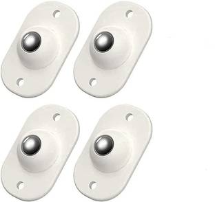 PUHBRHY 4 Pc Self Adhesive 360 Degree Mini Swivel Casters Wheels, Universal Wheels at the Bottom of the Storage Box,trash Can, Baby Toys Car, Cloth Bin, Container, Cabinet, Furniture, Wheels to Pull the Heavy Weighted Products Daily Use Rubber Furniture Caster (Pack of4) Tailor Chalk