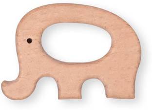 GREST Organic Non Toxic Wooden Teethers For Babies ( Elephant ) Teether