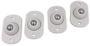 PUHBRHY 4 Pc Self Adhesive Mini Swivel Casters Wheels,Universal Wheels at The Bottom of The Storage Box, Swivel Caster Wheels 360 Degree Rotation Pulley for Furniture Various Storage Boxes Swivel Furniture Caster (Pack of4) Single Unit Measuring Wheel