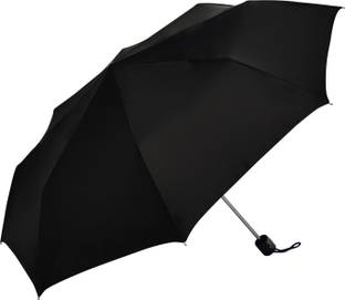 Popy Cherry Silver 3Fold Navy Blue Umbrella