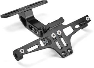 Pa LED UNIVERSAL ADJUSTABLE TAIL TIDY BLACK Bike Number Plate