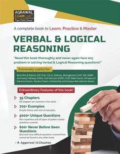 Latest Complete VERBAL & LOGICAL REASONING Practice Book For All Type of Government and Entrance Exam (Bank, SSC, Defense, Management (CAT, XAT GMAT), Railway, Police, Civil Services) in English
