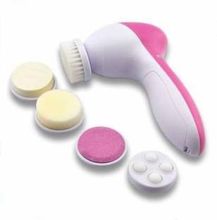 PKK TRADERS Facial Cleanser Multifunctional Beauty Care Brush Deep Clean 5 in 1 Blackhead Remover Facial Scrubs & Polishes Massager | Pink Facial Cleanser Multifunctional Beauty Care Brush Deep Clean 5 in 1 Blackhead Remover Facial Scrubs & Polishes Massager | Pink Massager (Pink)