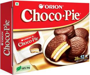 ORION Choco Pie Chocolate Coated Soft Biscuit Cream Filled Biscuit