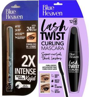 BLUE HEAVEN Intense Kajal AND Lash Twist Curling Mascara