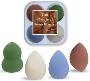 colour"s professional The Original Beauty Blenders by Colours professional , 4 different shaped beauty blenders for dry & liquid foundation etc