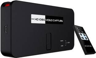microware Ezcap284 Video Capture, All in One 1080P Game Capture Card via HDMI/Ypbpr/AV Input with Remote Control, Compatible with Nintendo Switch PS4 and PS3, Xbox one,N64, Blu-Ray Media Streaming Device