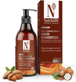 Nutriglow Advanced Organics Bio Advanced Dry and Damage Repair Hair Shampoo /Damage Reverse/ Argan/No Paraben