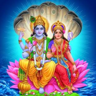 laxmi vishnu 17 poster on LARGE PRINT 36X24 INCHES Photographic Paper