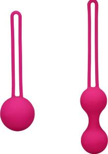 Medgram Kegel Balls Set of 2 (Single-40g , Double 70g) Pelvic Muscles Toner (Pink) Tampons