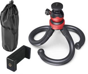 POZUB Flexible Tripod Stand with Universal Mobile Holder + Dustproof Bag for Vlogging, Streaming and Photography Compatible for All DSLR, Mobile Phones and Action Cameras with 360 Degree Detachable Ball Head and Gorilla Mobile Phone Holder tripod Stand Heavy Duty Waterproof Extra Thick & Strong Mobile Holder Binoculars, spotting scope, in Stabilizer, in Gimbal Video Camera Tripod