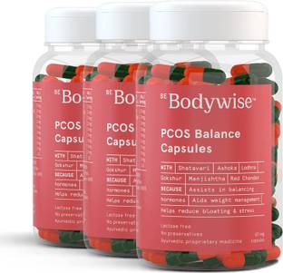 Be Bodywise PCOS Balance Capsules | PCOD Ayurvedic Medicine with Shatavari, Gokshura, Ashoka