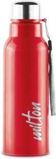 MILTON Steel Fit 600 Insulated Inner Stainless Steel Water Bottle, 1 Piece, Red 520 ml Steel Bottle