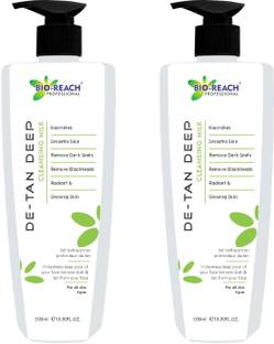 BIO-REACH DE-TAN DEEP CLEANSING MILK (PACK OF 2) Face Wash