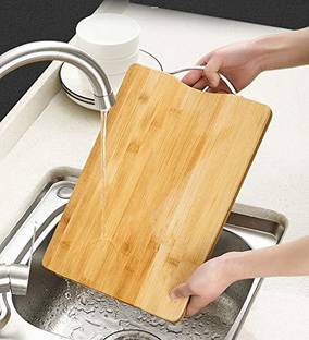 ActrovaX Vegetable Cutting Board with Steel Handle Wooden Cutting Board