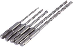 Gadariya King Heavy quality 5 PcsSDS PLUS Rotary Hammer Impact Drill Bit Concrete Masonry Drill 6x110, 8x110, 6x160, 8x160, 10x160 (PACK OF 5)