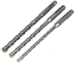 Gadariya King 3PCS 10MM ELECTRIC HAMMER DRILL BIT SET 160MM CARBIDE TIP SDS PLUS SHANK CONCRETE DRILL BITS