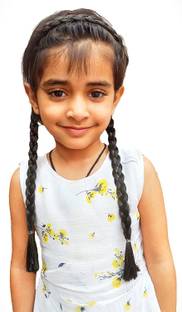Clixfox Plastic Long  Tail Plait Braid Headband Wig Extension, Choti Headband, Fancy Dress  for Girls Kids Birthday Party Hair Extension