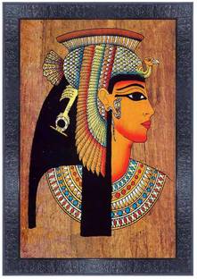pnf Egyptian art Wood Photo Frames with Acrylic Sheet (Glass) 107 Digital Reprint 14 inch x 10 inch Painting