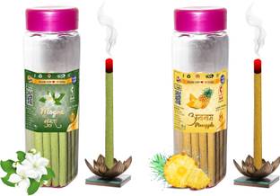 Shankh Mogra & Pineapple Incense Dhoop Stick Pack of 80 gram (40 + 40) Fragrances Mogra, Pineapple