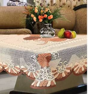 WIN WORLD Floral 4 Seater Table Cover