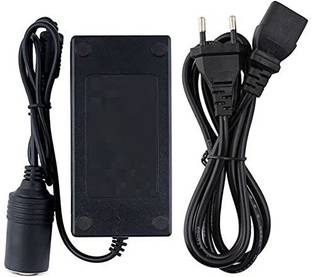 Bellveen 12V-5A, AC to DC Power Adapter Converter Car Cigarette Lighter Socket Charger | Black | Pack of 1 Worldwide Adaptor