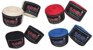 USI UNIVERSAL Handwraps 4.55m (Pack of 2 Pair) Multicolor Boxing Hand Wrap