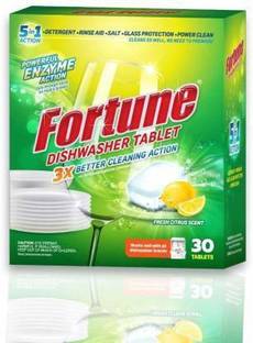 FORTUNE Dishwasher 5 IN 1 Tablet (1 Units x 30 Tablets) Dishwash Bar