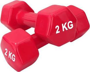 Sports Era Vinyl Dumbbells 2Kg *2PCS for Men and Women Fixed Weight Dumbbell