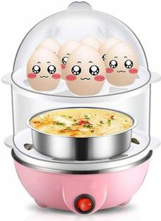 Elliot Double Layer Electric Egg Boiler, Cooker, Poacher Egg Cooker (Pink, 14 Eggs) Egg Cooker