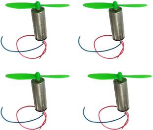 MELODY's Toy Drone Slim Motor with Propeller Set of 4 Super high Speed DC Motors Work on 1.5v to 6v. Electronic Components Electronic Hobby Kit