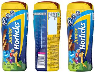 HORLICKS Junior chocolate flavour 500 gram pack of 2