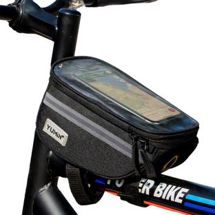 Yumin Bicycle Phone Bag Waterproof With Sensitive Touch Screen Bike Front Frame Tube Bag Bicycle Phone Holder