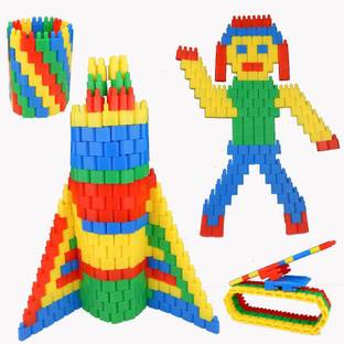 RVM Toys Big Size Rocket Head Bullet Building Blocks Set 90+ pcs, Educational Bullet Blocks for Kids Learning & Creativity Puzzle Game Set for 3+ Years
